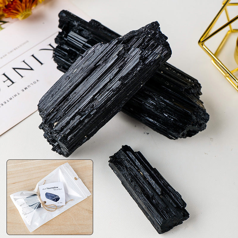 Black Tourmaline Raw Crystal Natural Crystal Healing Stones